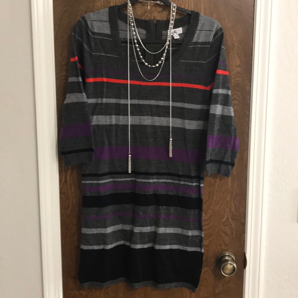 Striped Cotton Maternity Dress